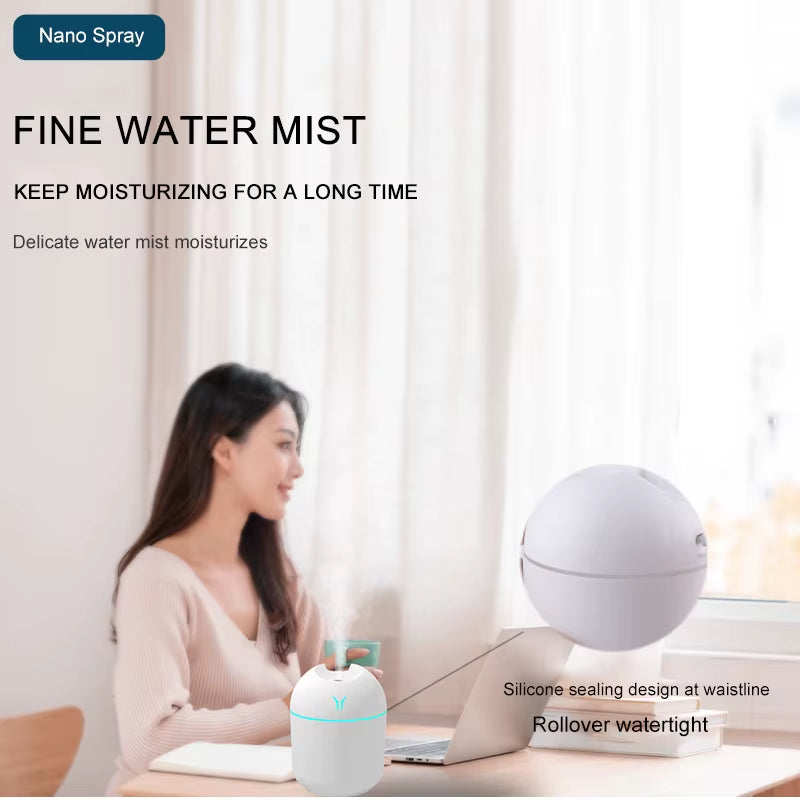 Air Aromatherapy Humidifiers Diffusers Essenti Oil Ultrasonic Humificador Mist Maker Home Car Freshener Office Desk Cool Fogger